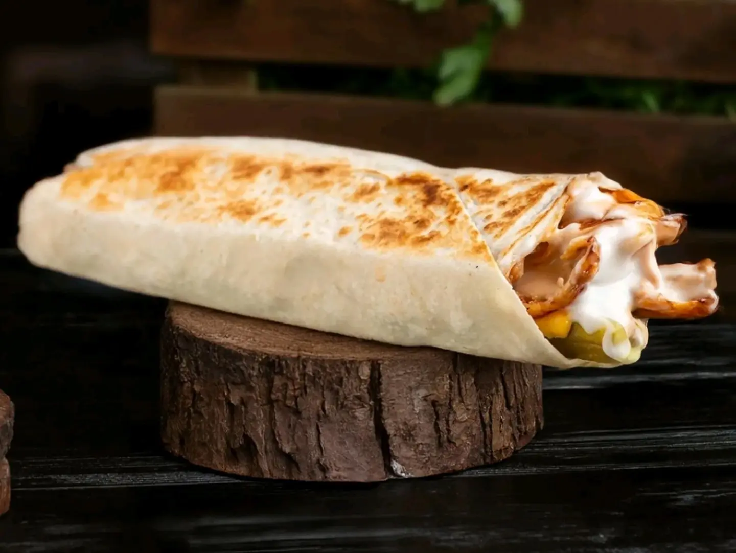 Regular Chicken Shawarma Saj Bread