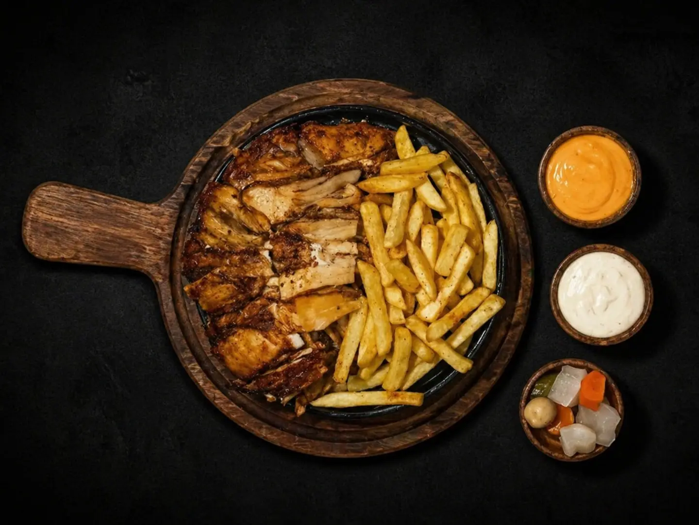 صحن شاورما عربي