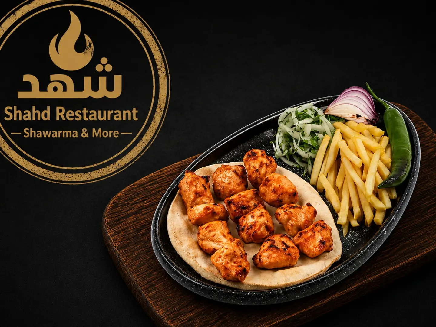 Shish Tawouk - 4 Skewers