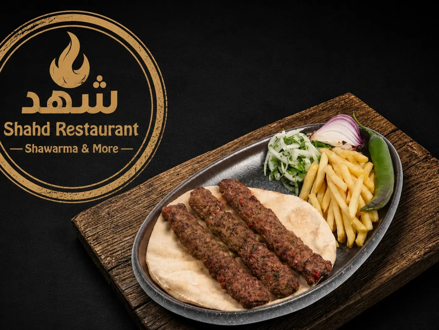 Meat Kebab - 4 Skewers
