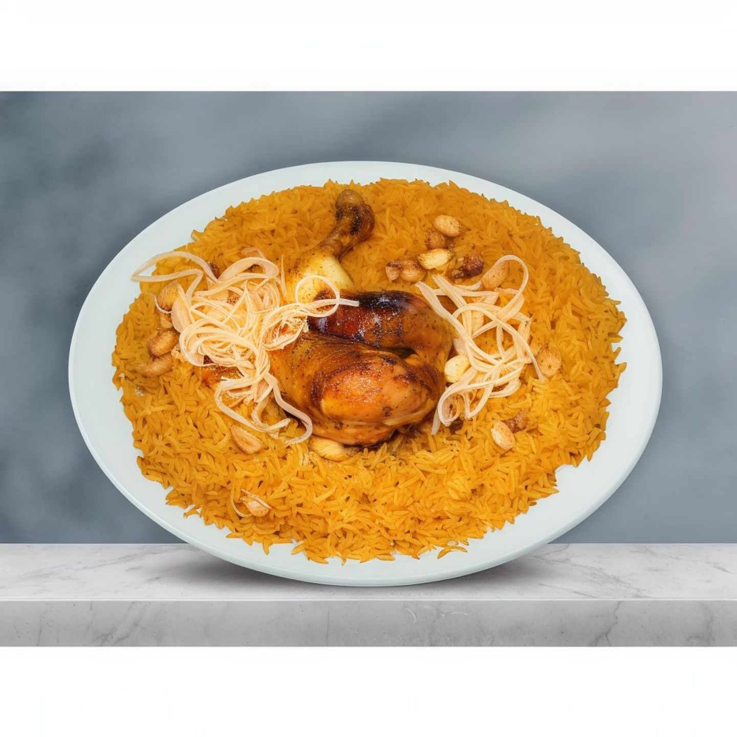 نص حبة محمر مع الرز