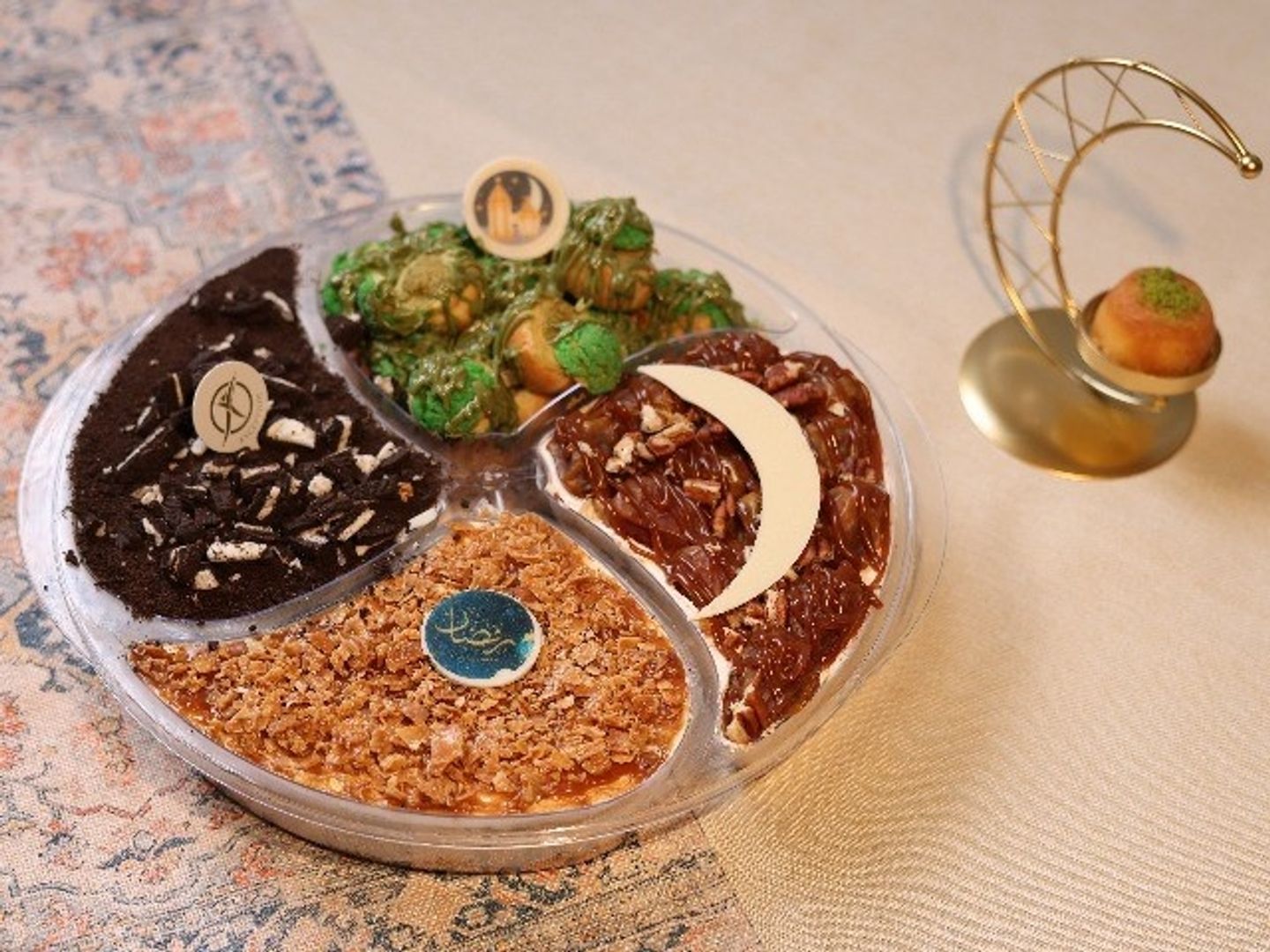 Kunafa Four Flavor (Orea,Nougatine,Religieuse,Dates )