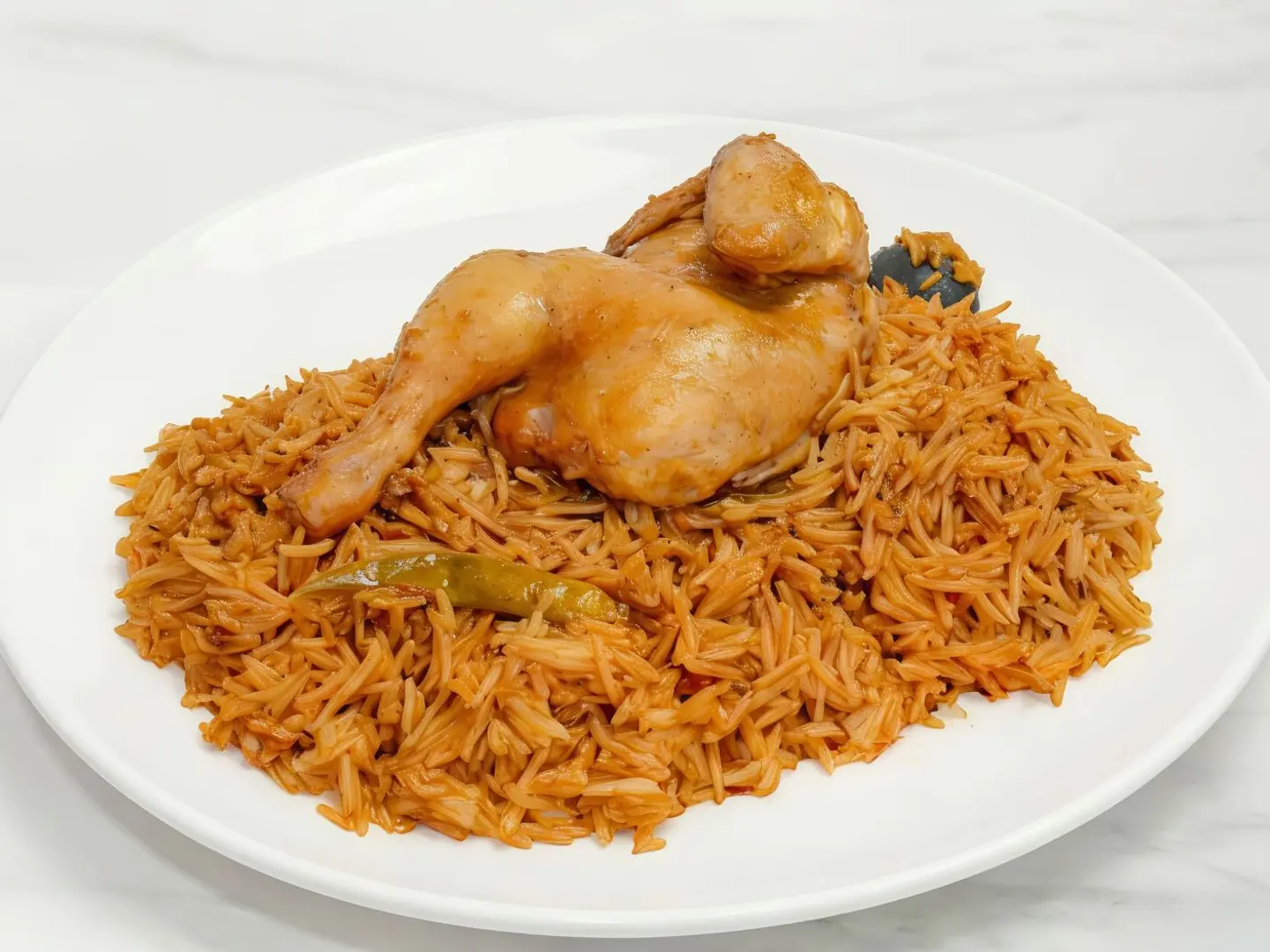 Half A Chicken Madghot With Rice