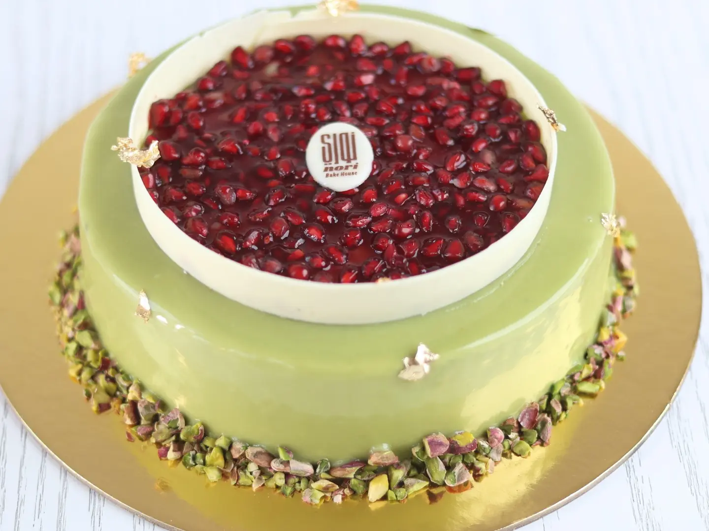 Medium Pistachio Pomegranate Cake