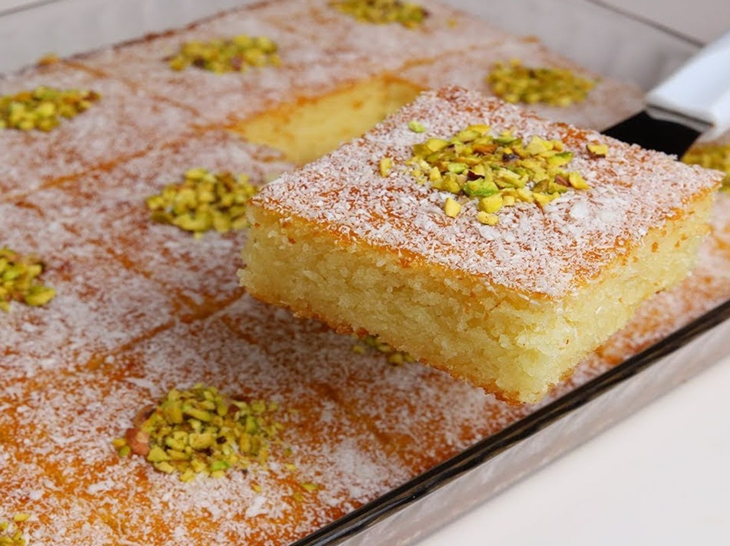 Coconut Basbousa