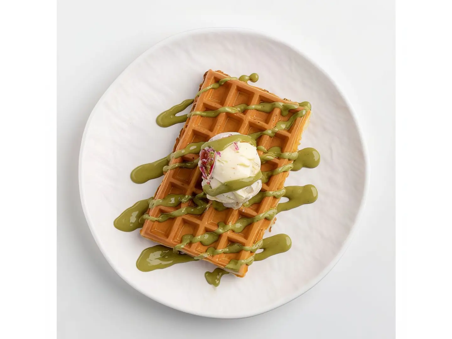 وافل بلجيكي بيستاشيو