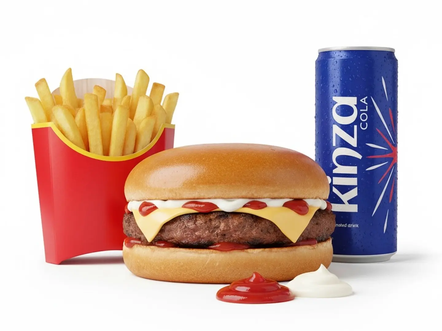 وجبة برجر لحم