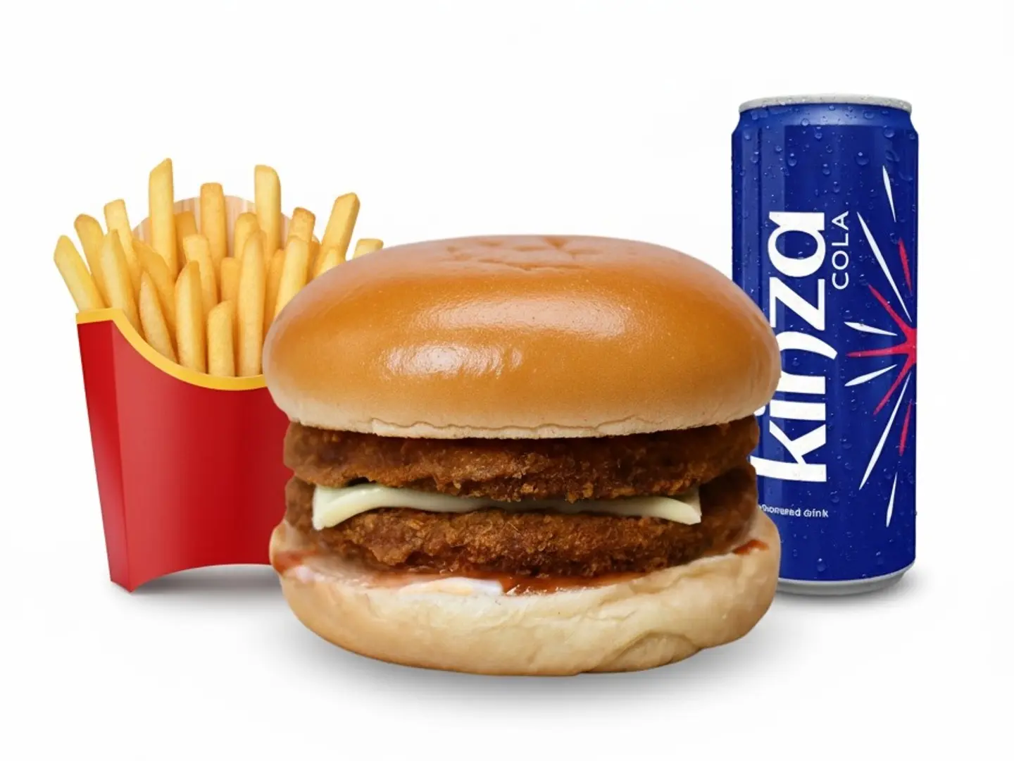 وجبة دبل برجر دجاج