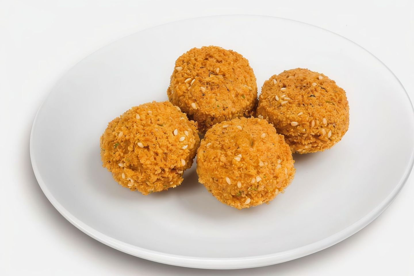 Two Fried Falafel Pieces