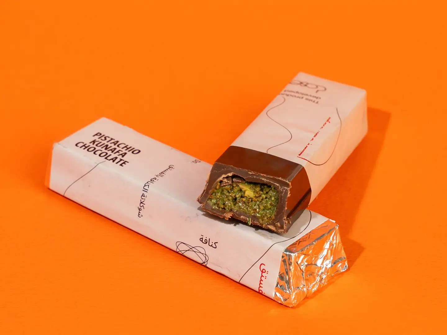 Pistachio Kunafa Chocolate Bar