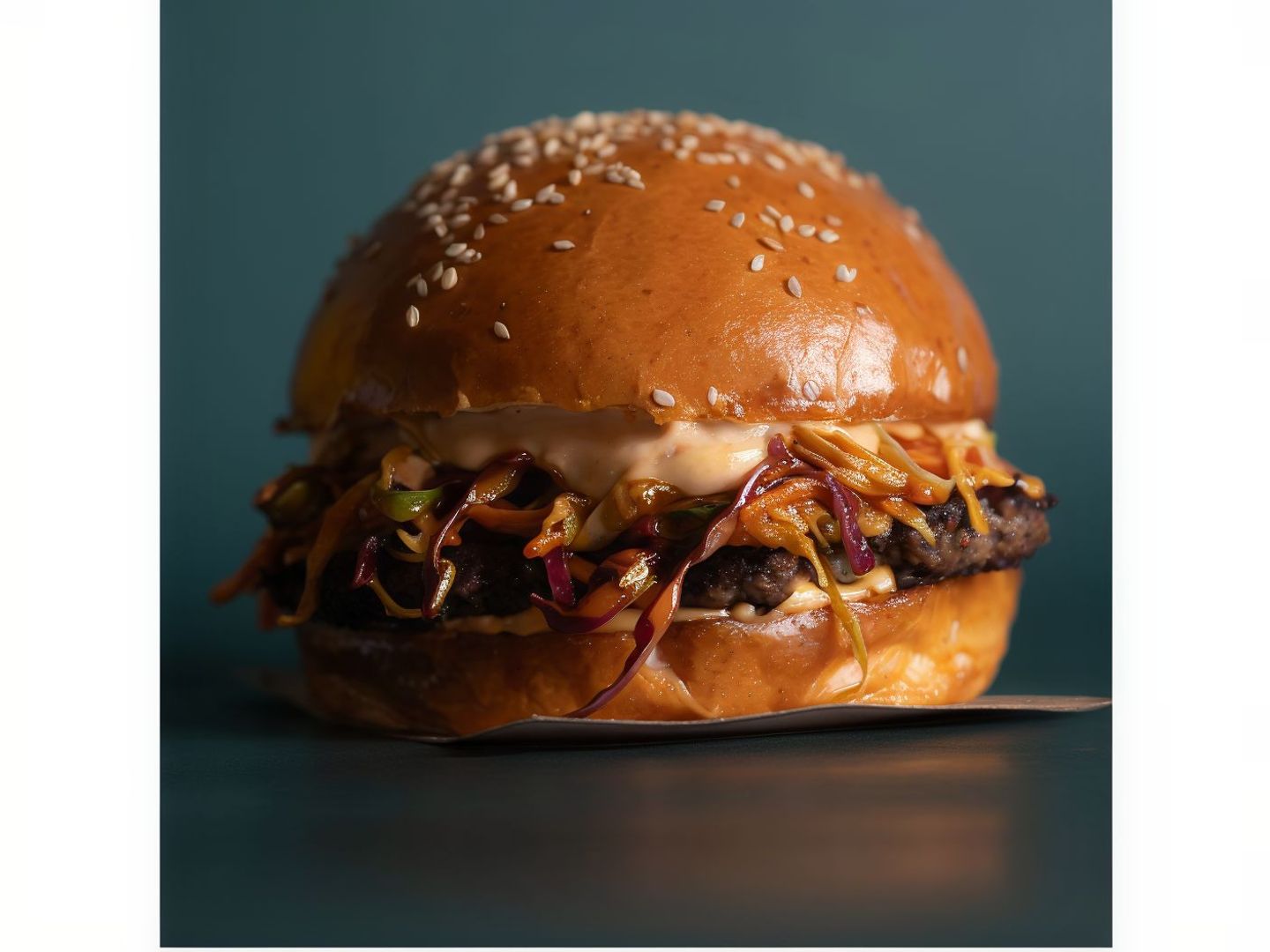 Spicy Kimchi Burger
