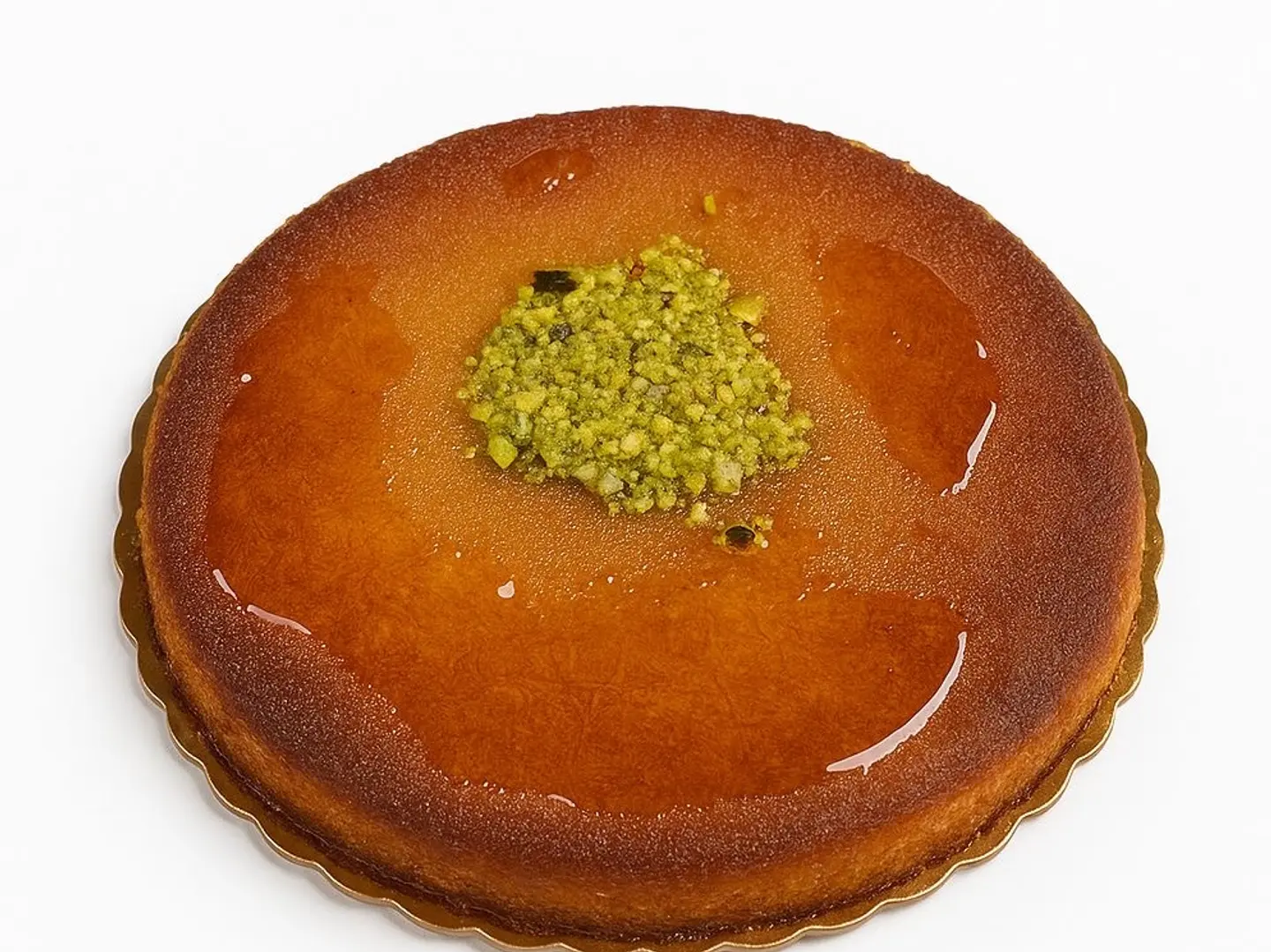 كنافه كبير قشطه بالفستق