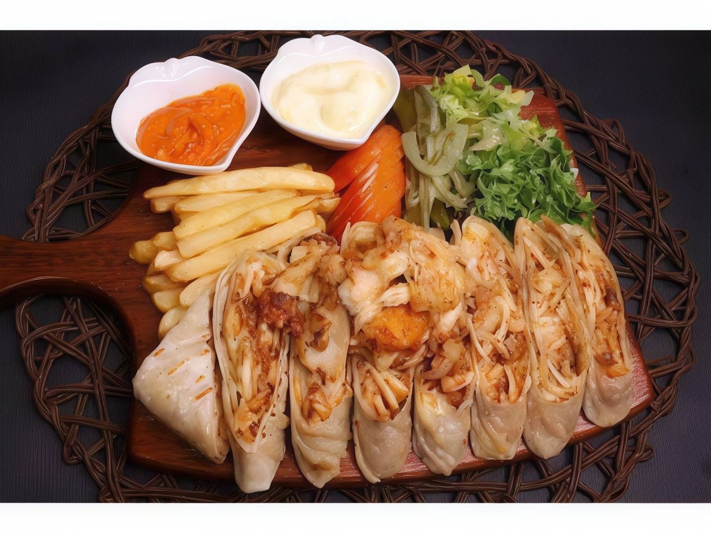 صحن عربي كبير بدون الجبن