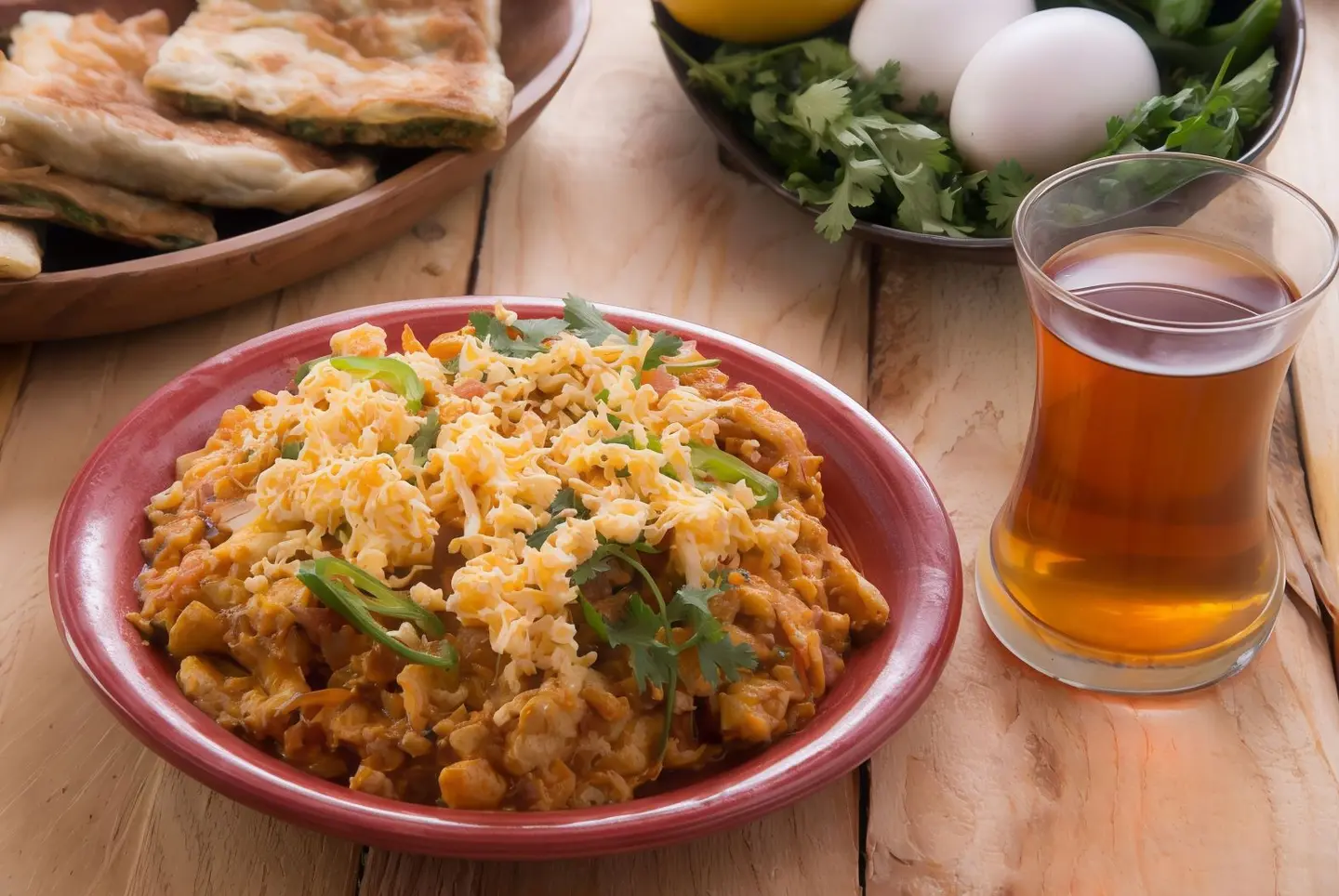 شكشوكة محمرة بالجبن