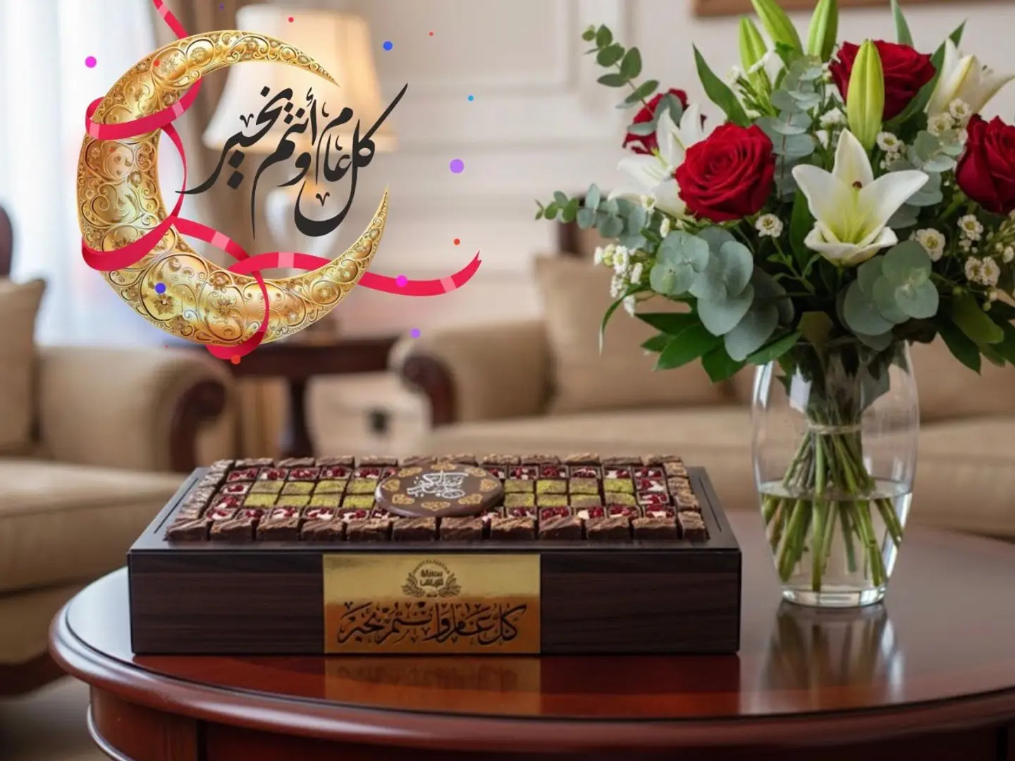 صينية شوكولاته بلجيكية للعيد