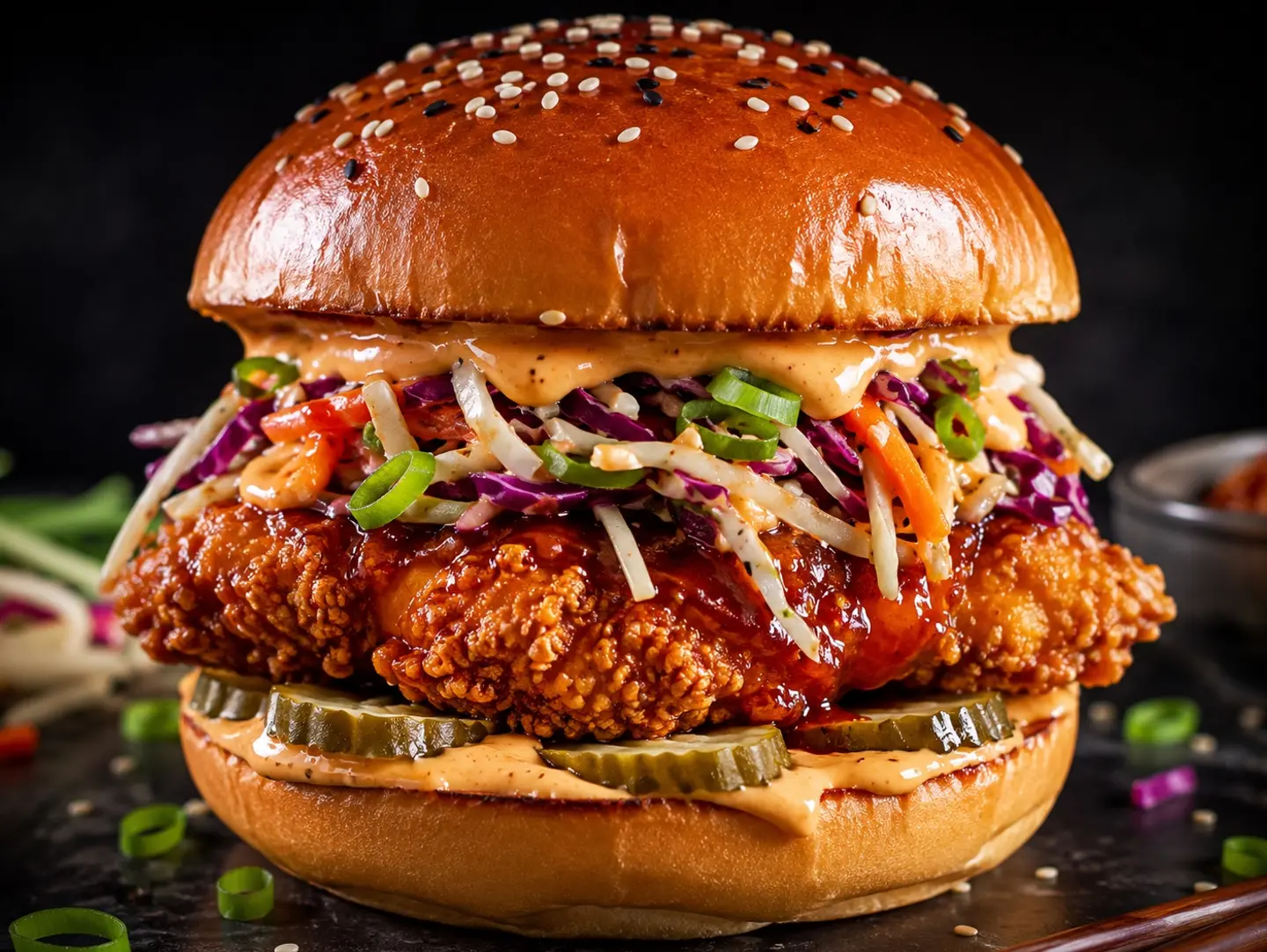 Asian Chicken Burger - Sandwich