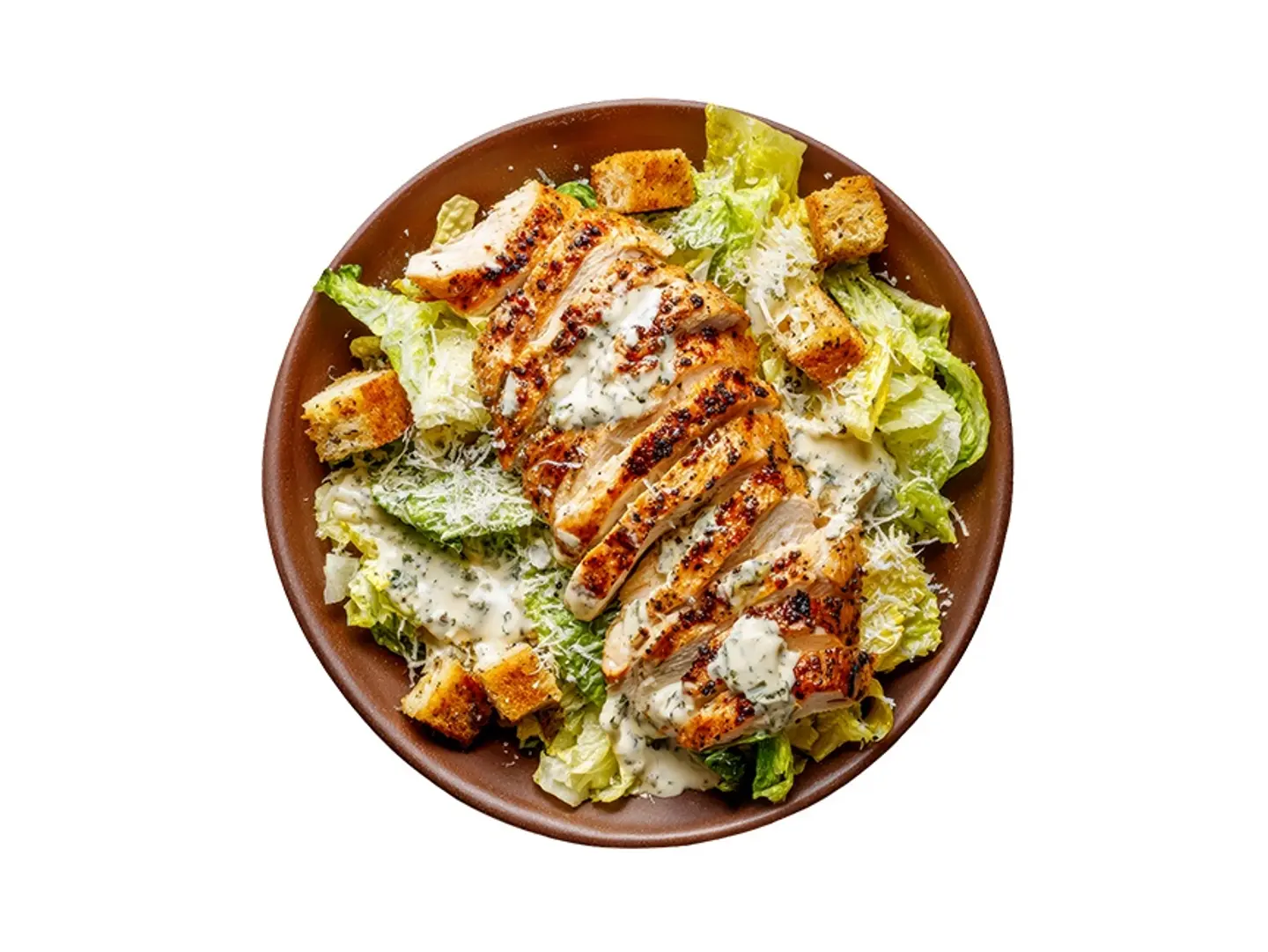 سلطة سيزر بالدجاج المشوي
