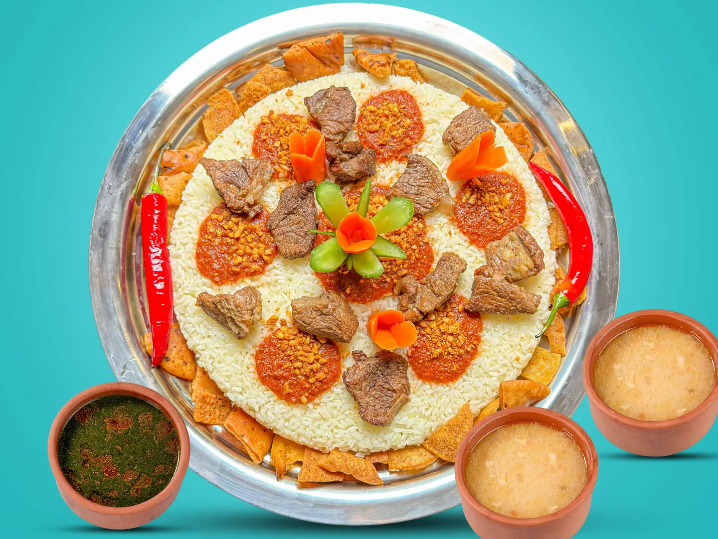Meat Fatteh Tray