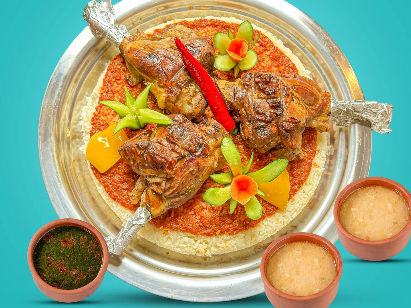 Grilled Mozah Fatteh Tray