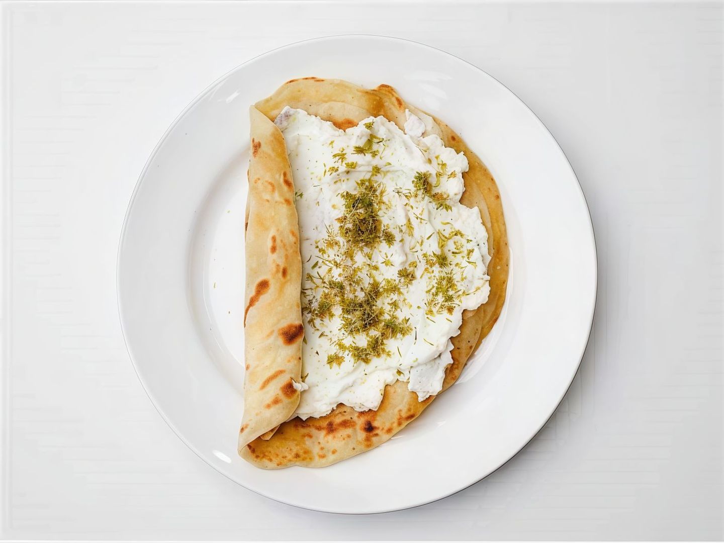 Labneh With Thyme Chapati