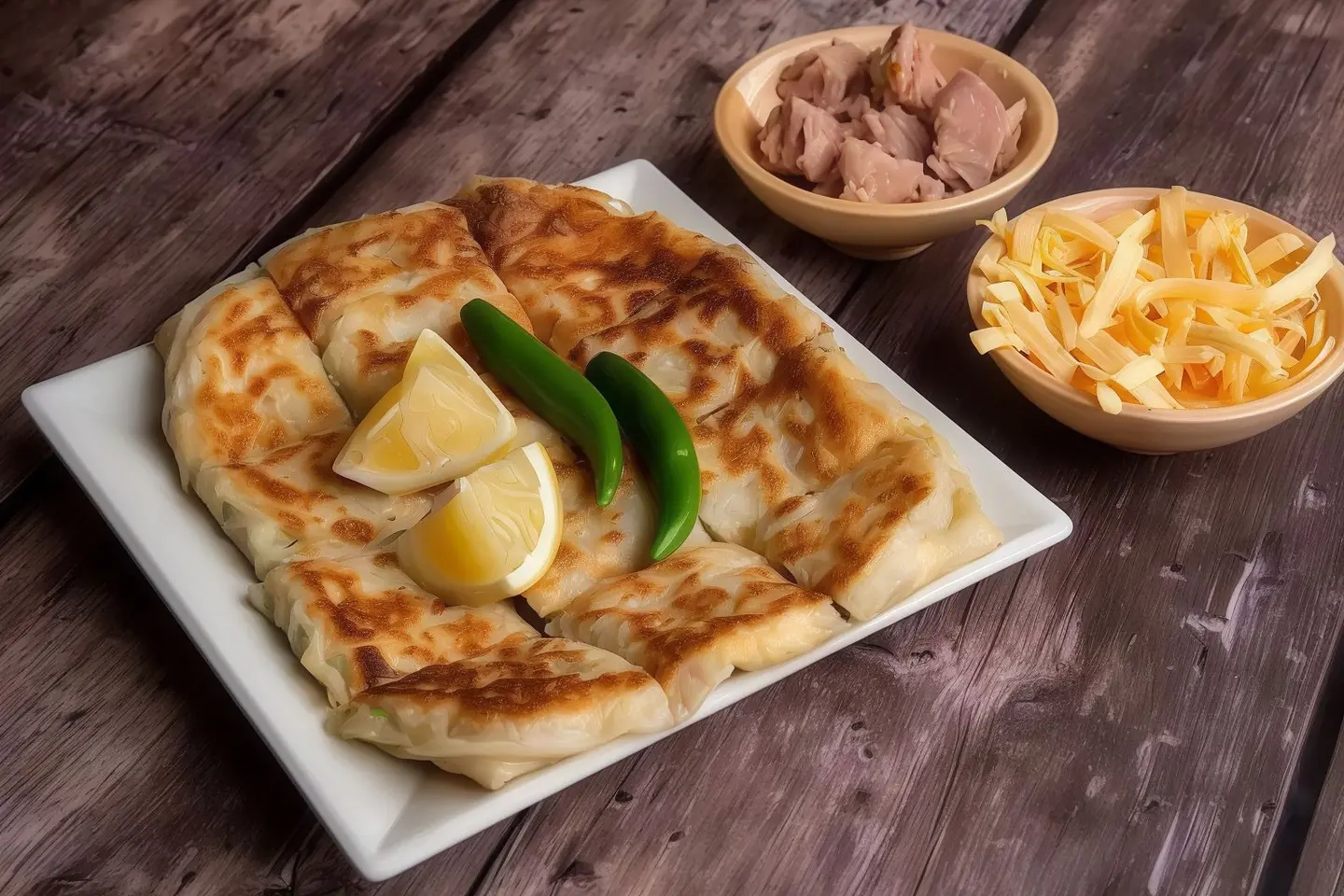 مطبق تونة جبنة شدر