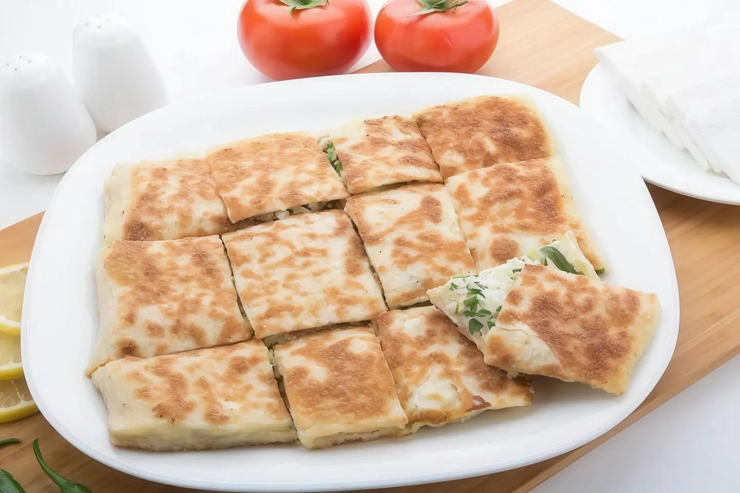 مطبق مالح جبنة بيضاء و لحم