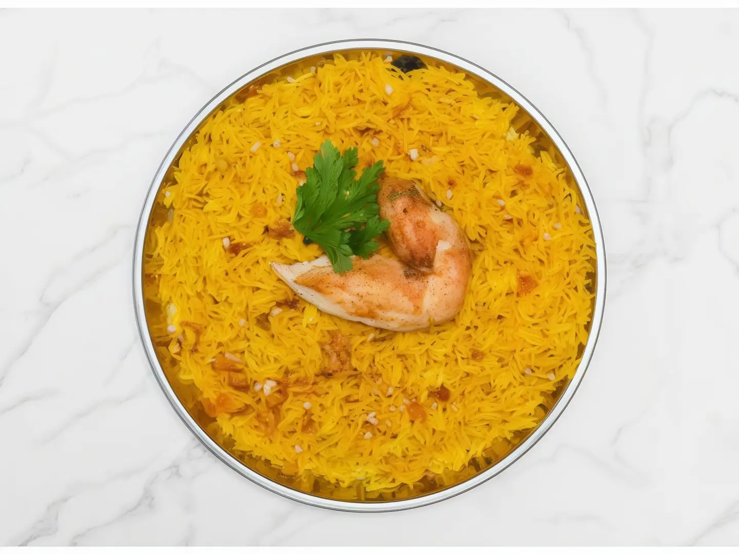 Quarter Of A Kuwaiti Majboos Chicken