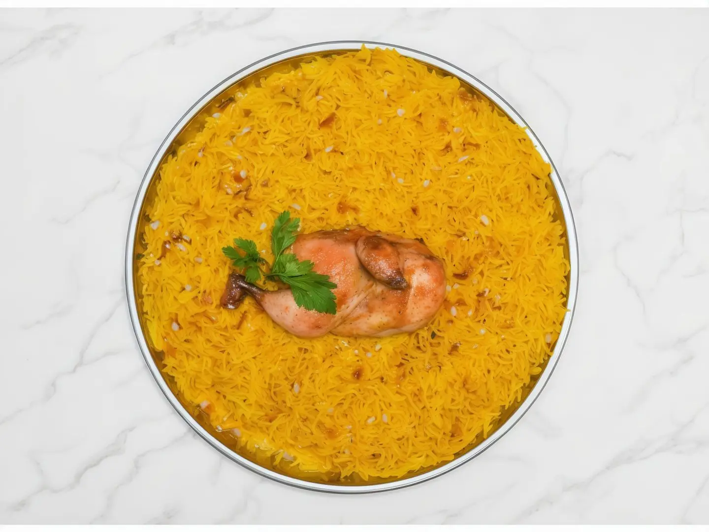Half Kuwaiti Majboos Chicken
