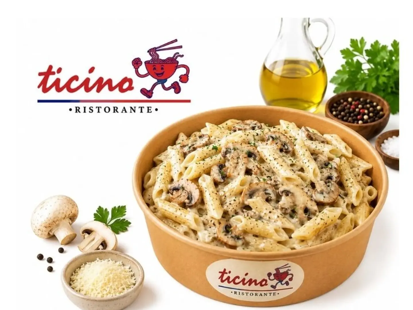 Penne With Mushroom Sauce