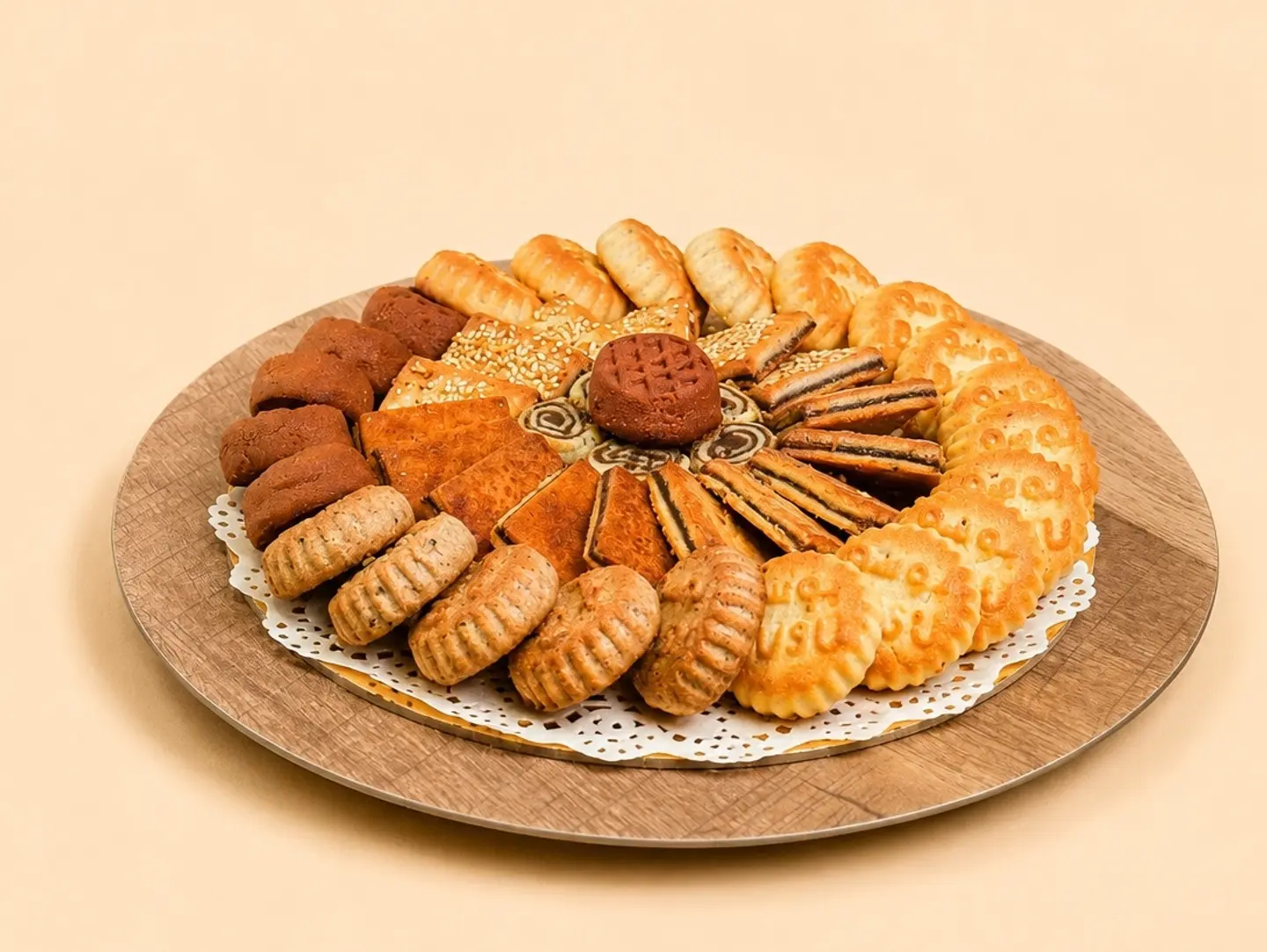 Wooden Ma'amoul Tray
