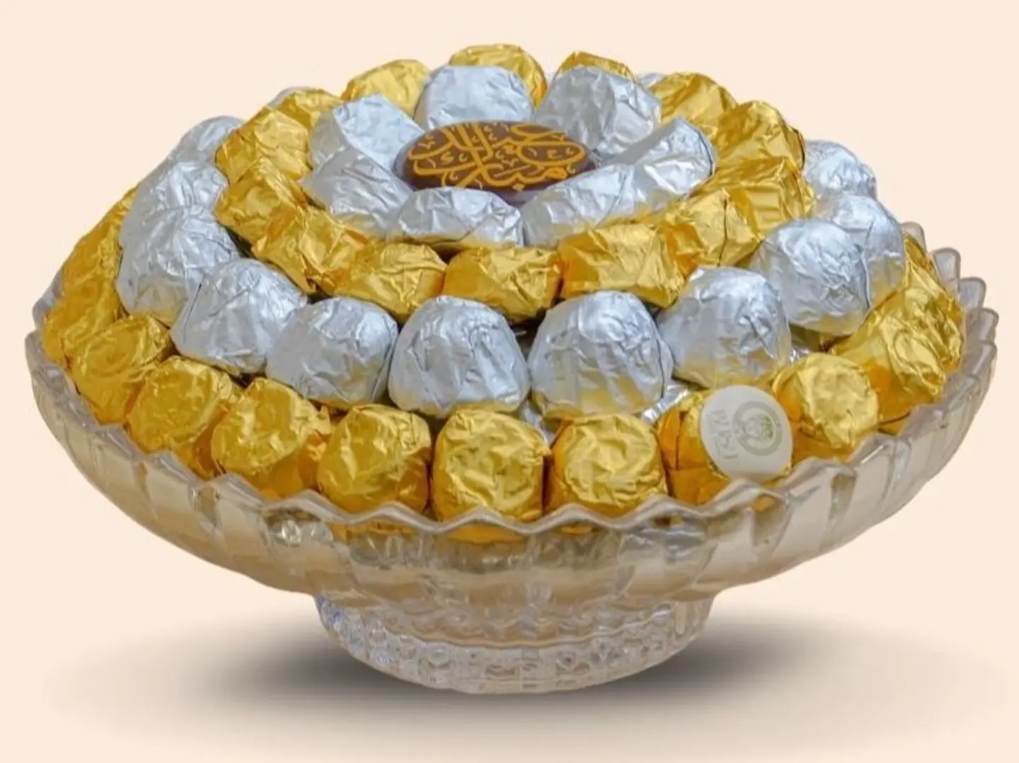 صينية معمول مغلف دائري