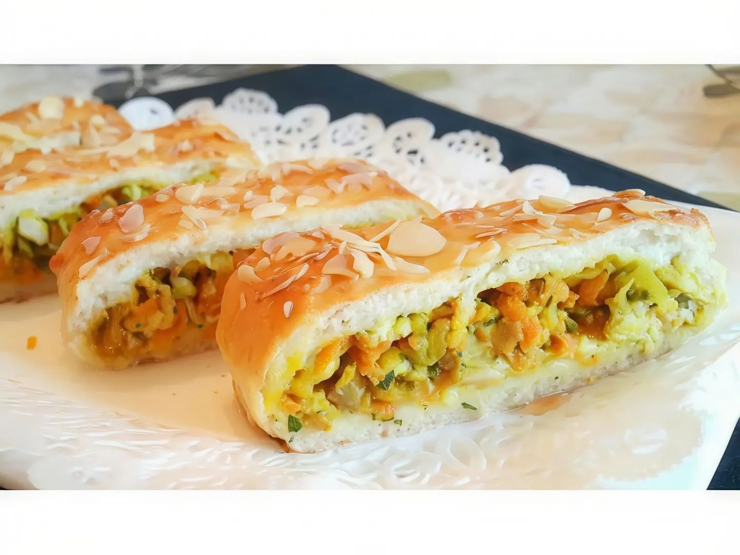 فطيرة دجاج محمرة