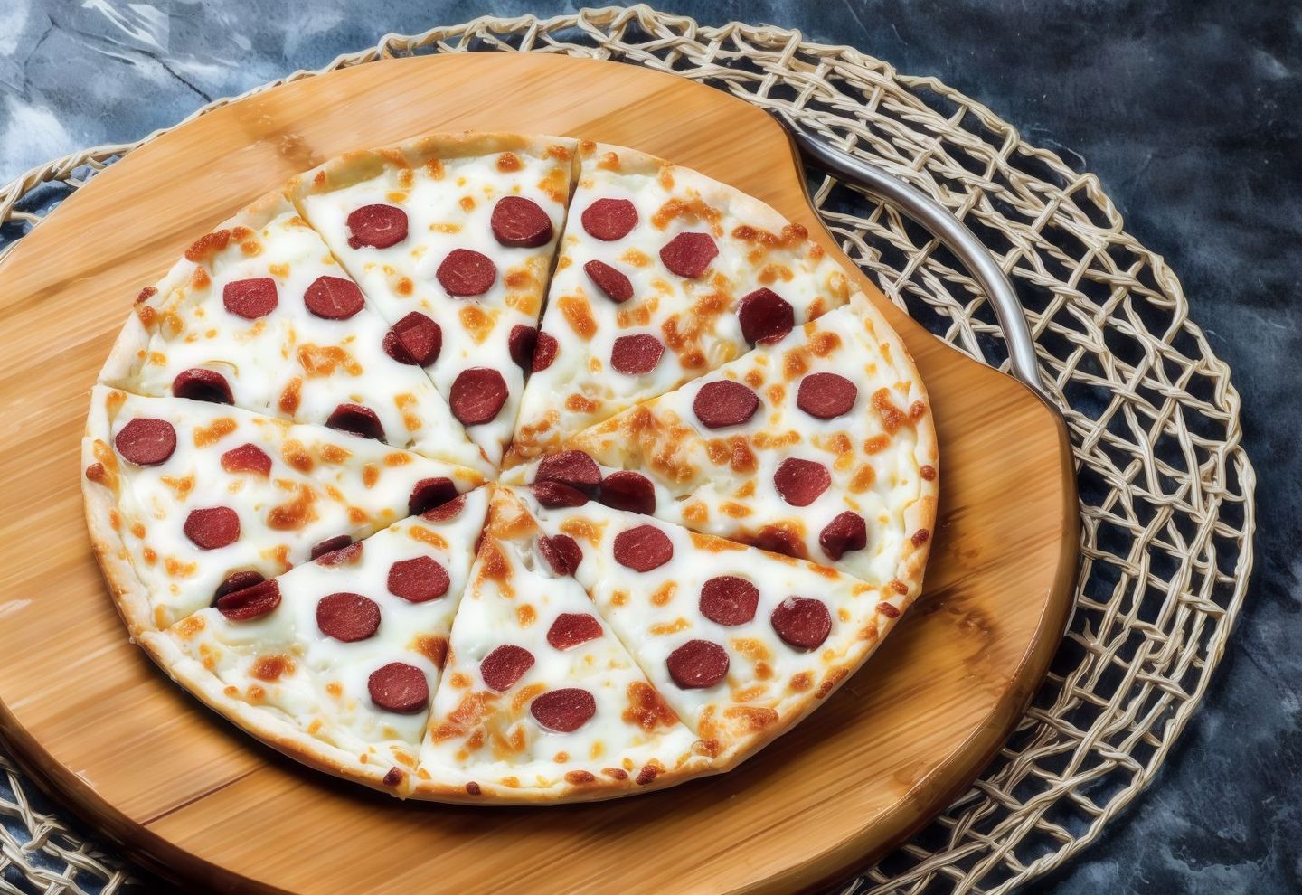Cheese Pie With Sausages