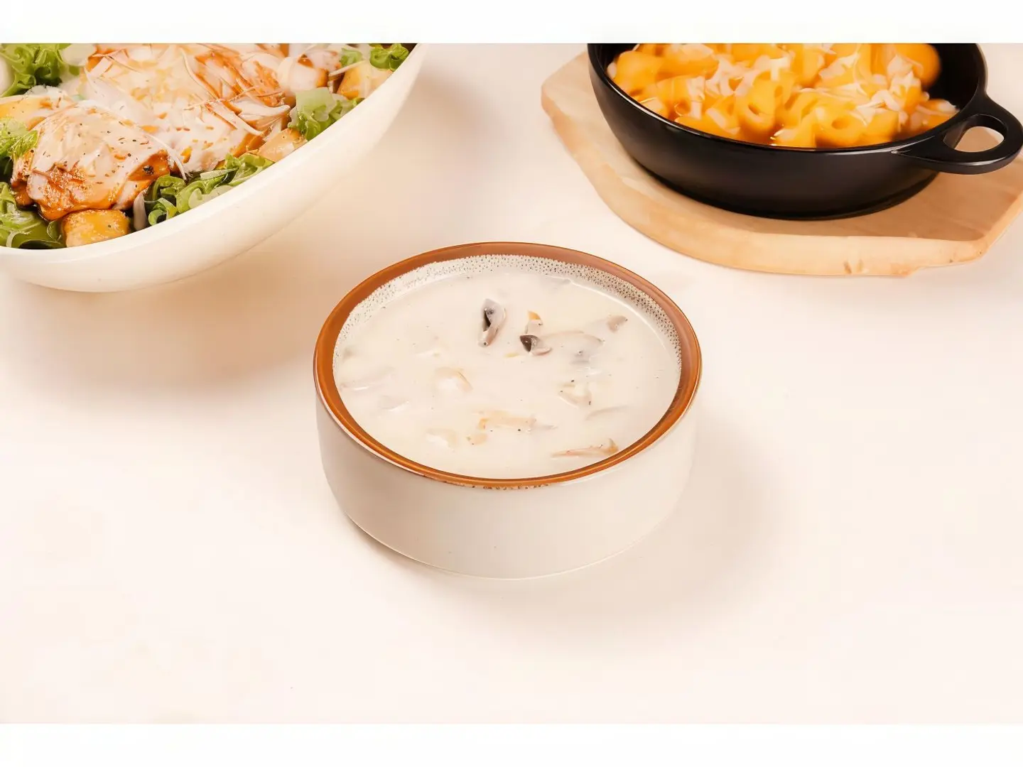 شوربه الدجاج والمشروم