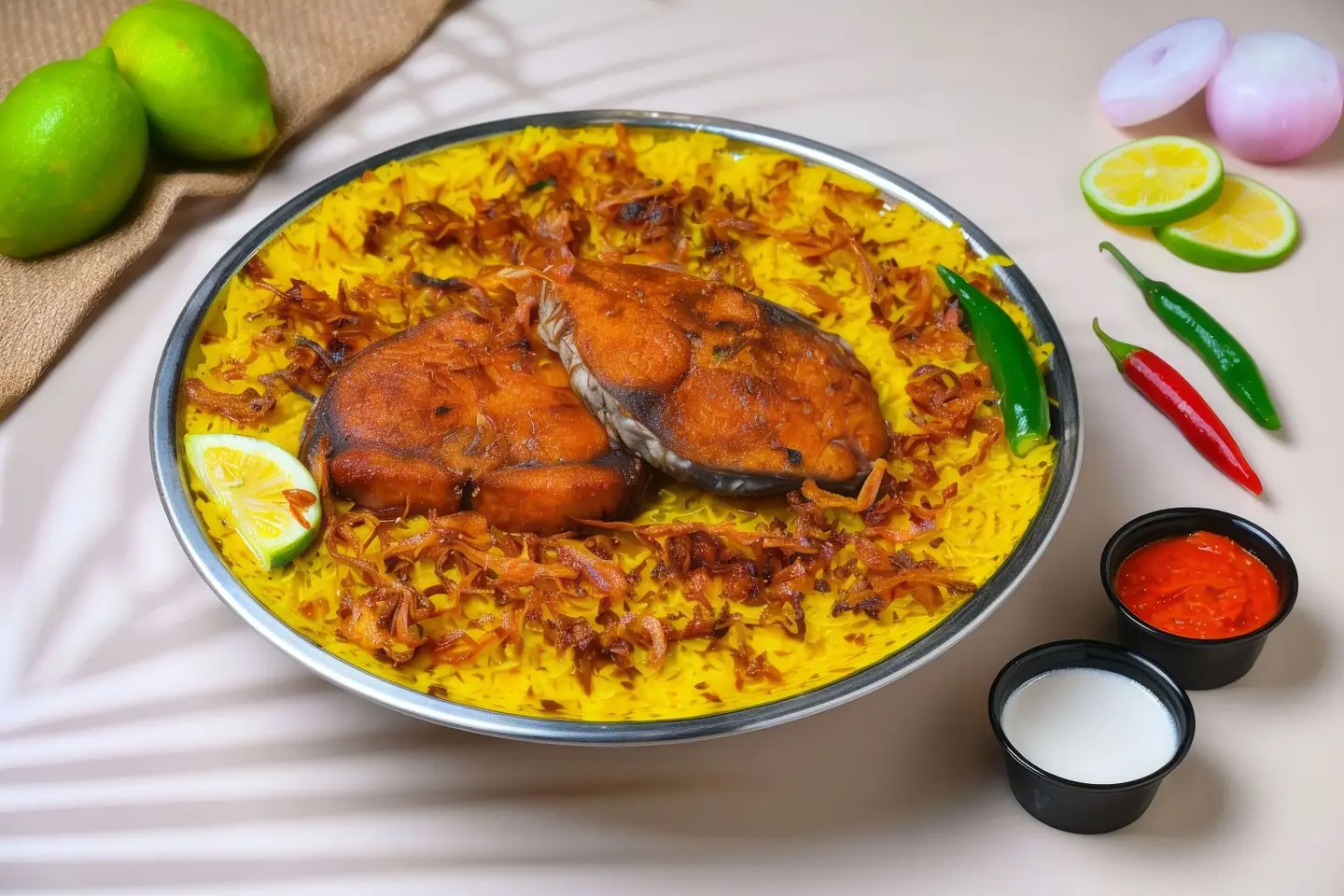 Fried Kanad Fish Makbous