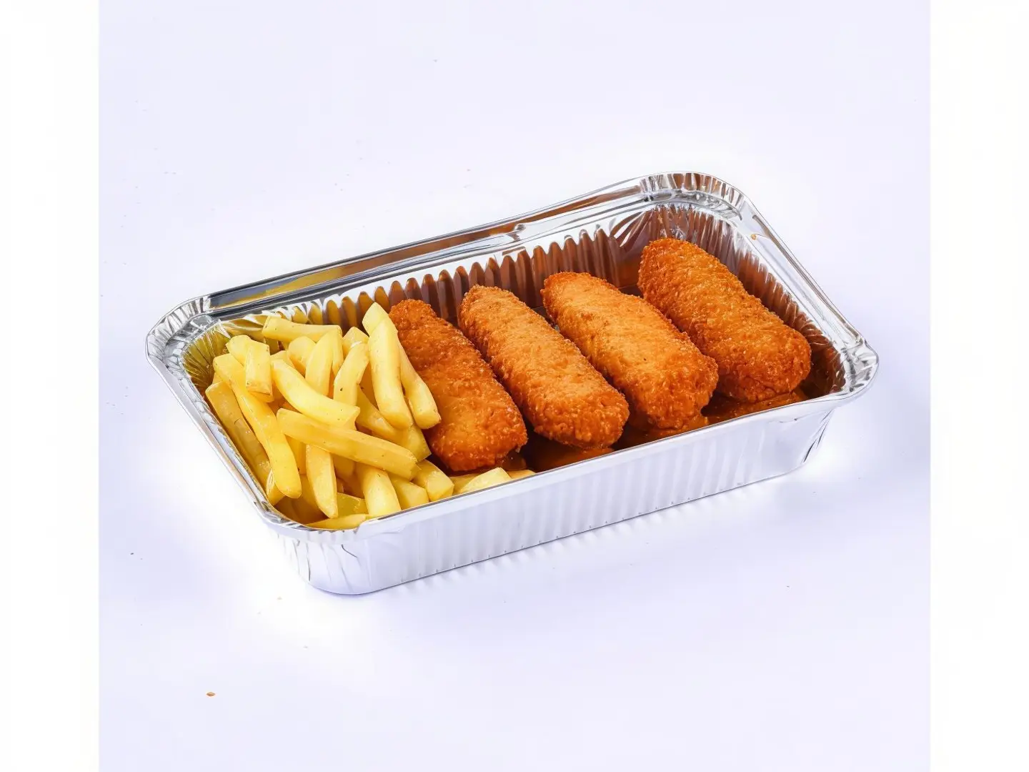 ناجتس دجاج مع البطاطس
