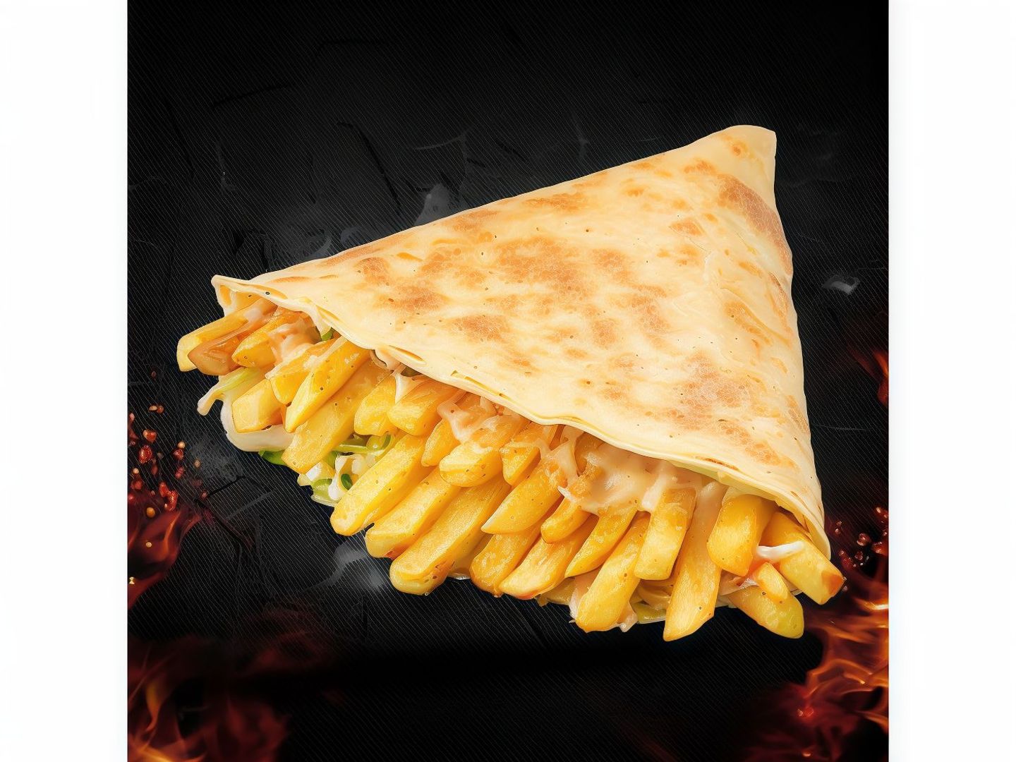 Cheese Potato Crepe