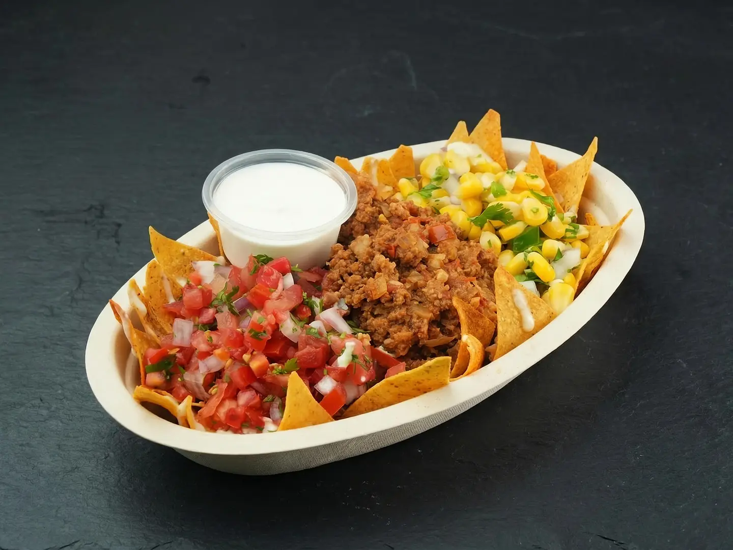 Nachoas Salad With Picadillo