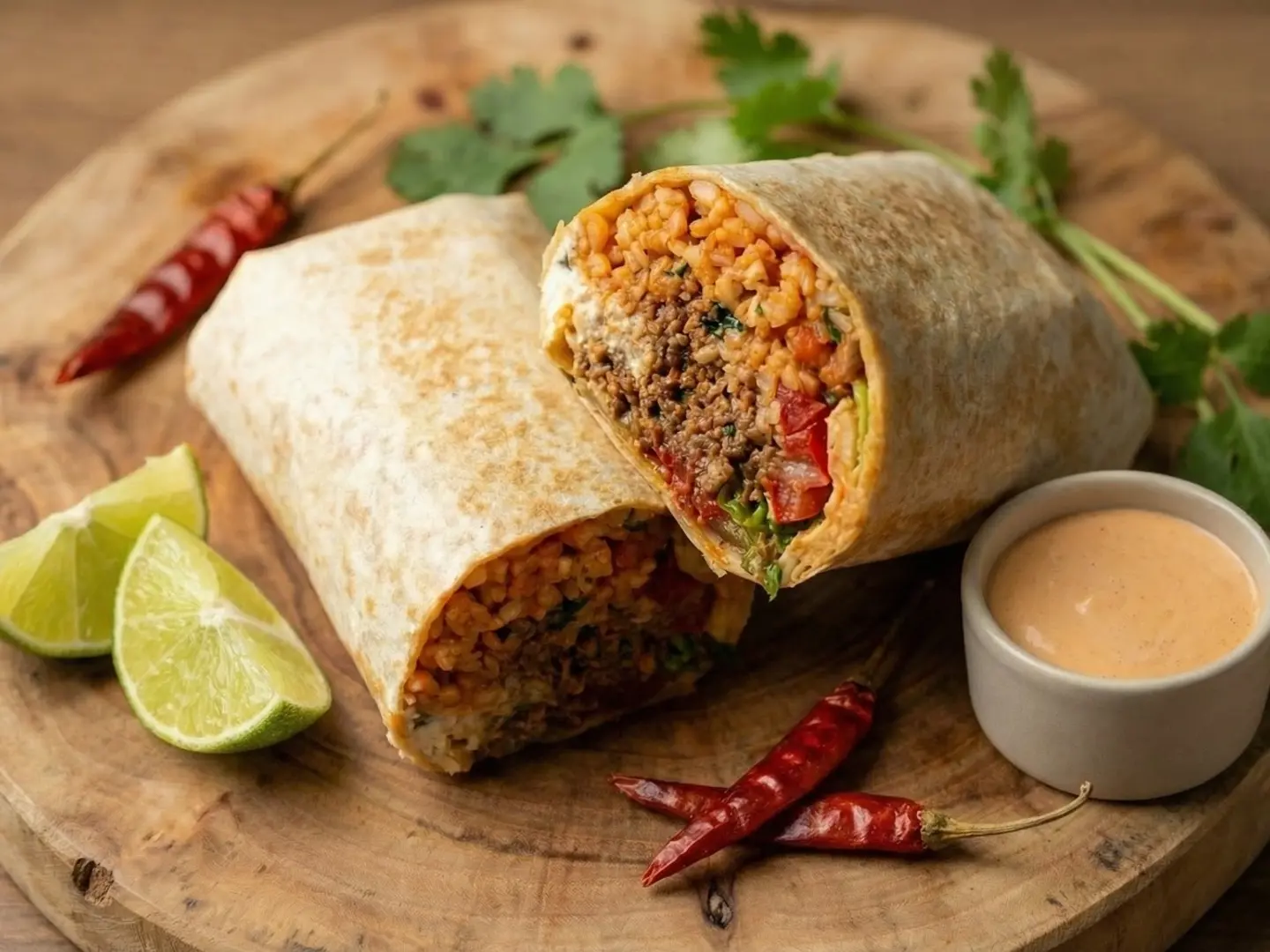 Picadillo Burrito