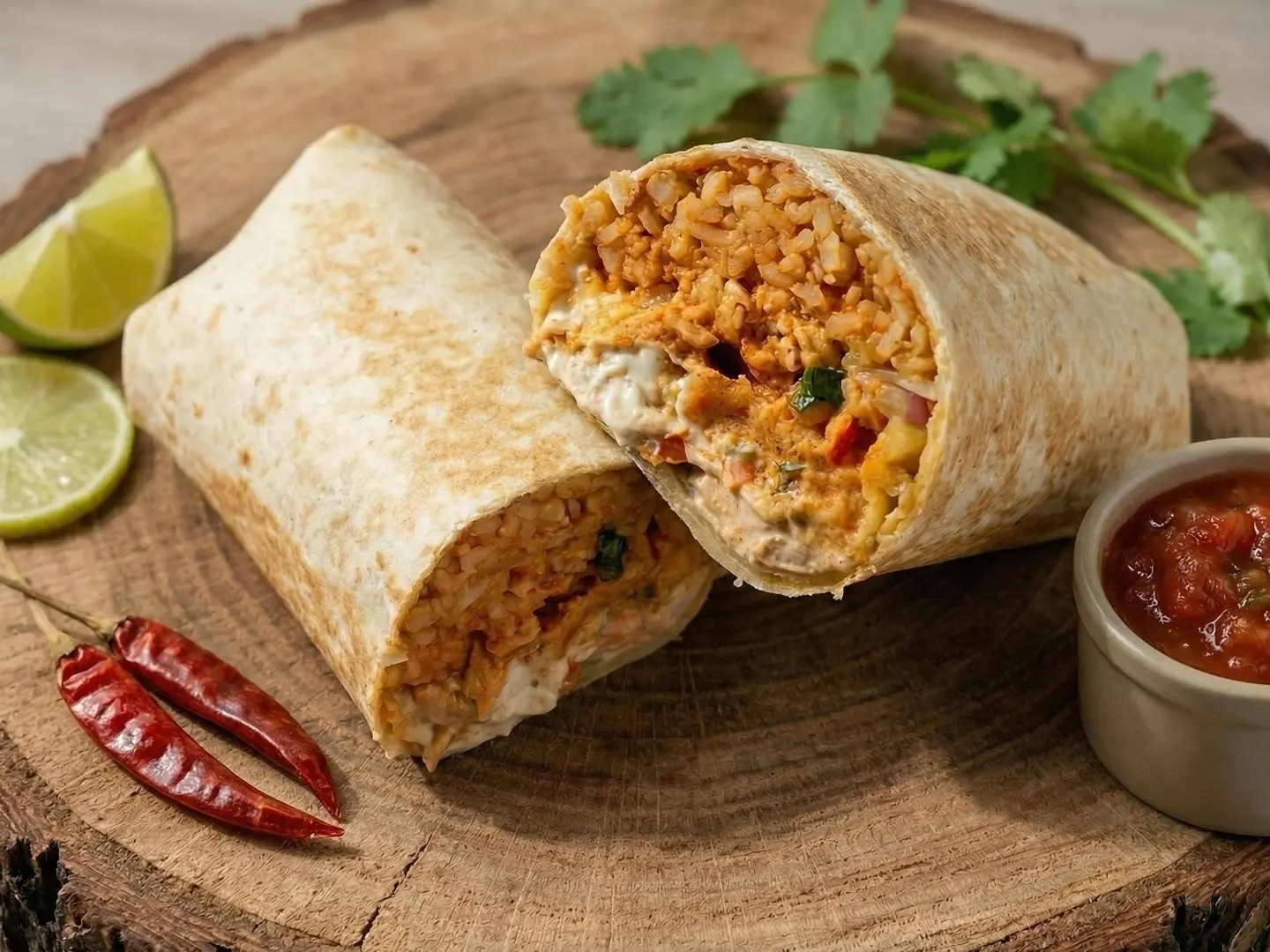 Creamy Chicken Burrito - Creamy Chicken Burrito