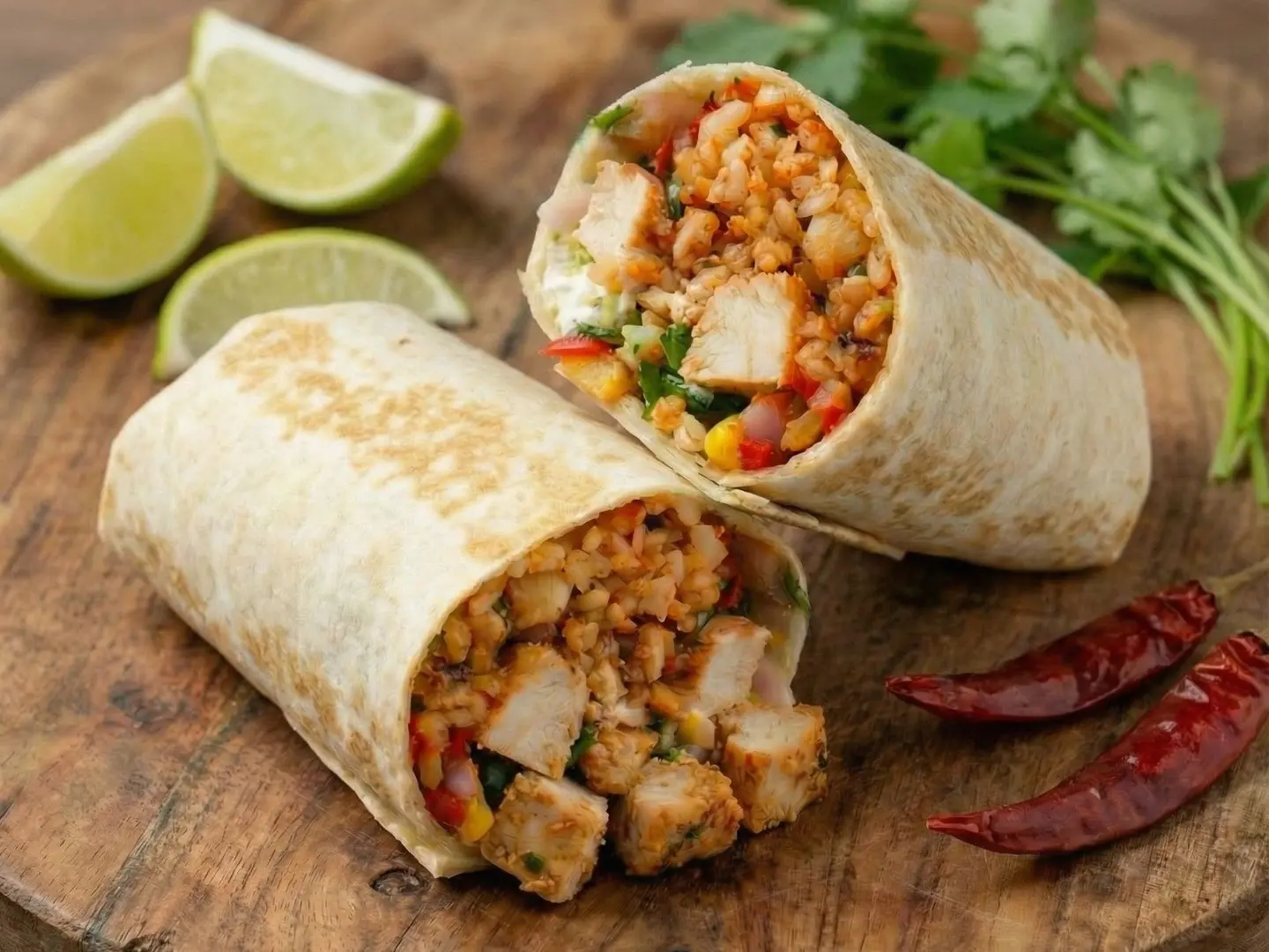 Grilled Chicken Burrito - Grilled Chicken Burrito