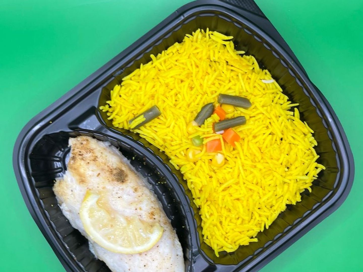 Fillet Fish Slices With Rice