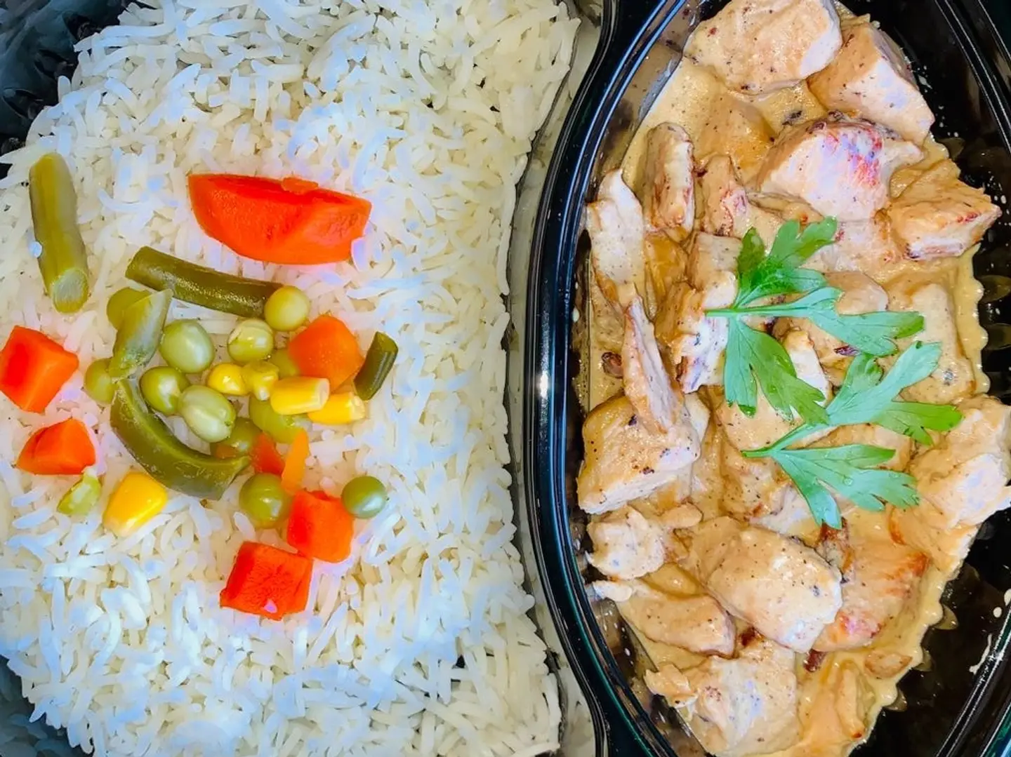 Chicken With Cream And Mushroom Meal