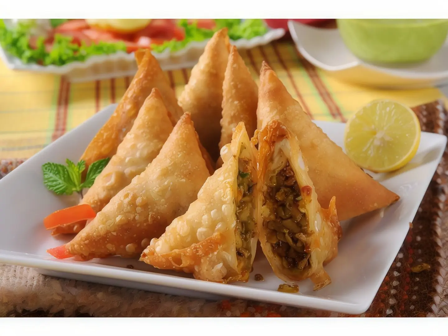 سمبوسة لحم غنم طاااازج