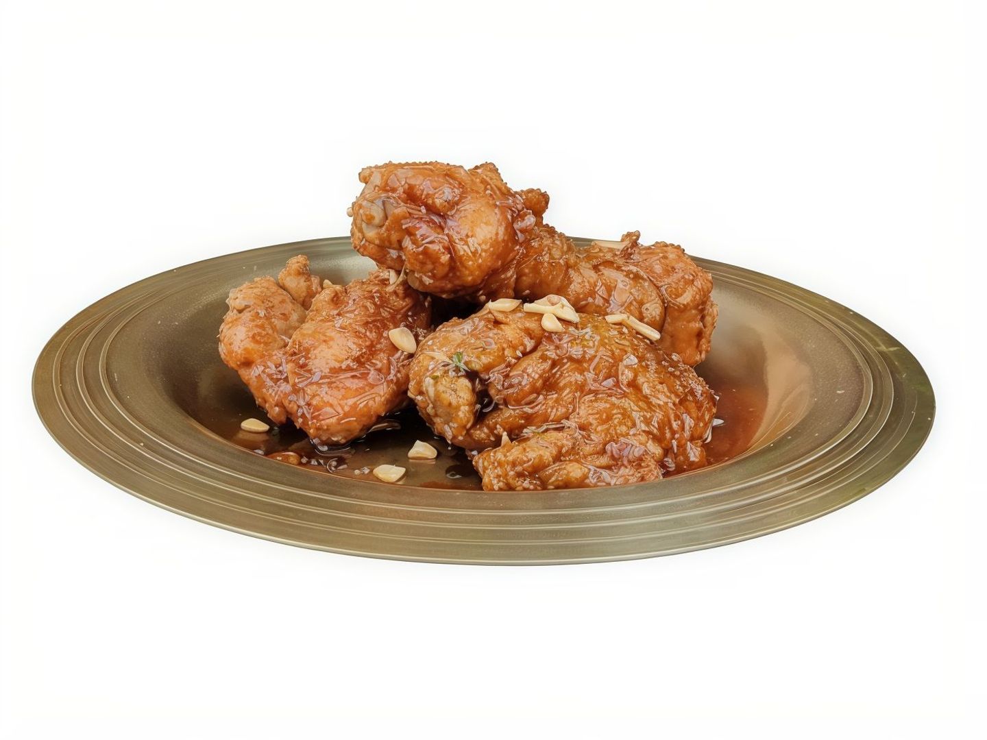 Soy Garlic Fried Chicken (With Bones, Half , 6 Pcs)