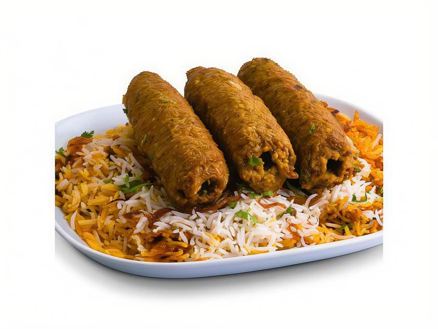 لحم ضأن سيخ كباب برياني