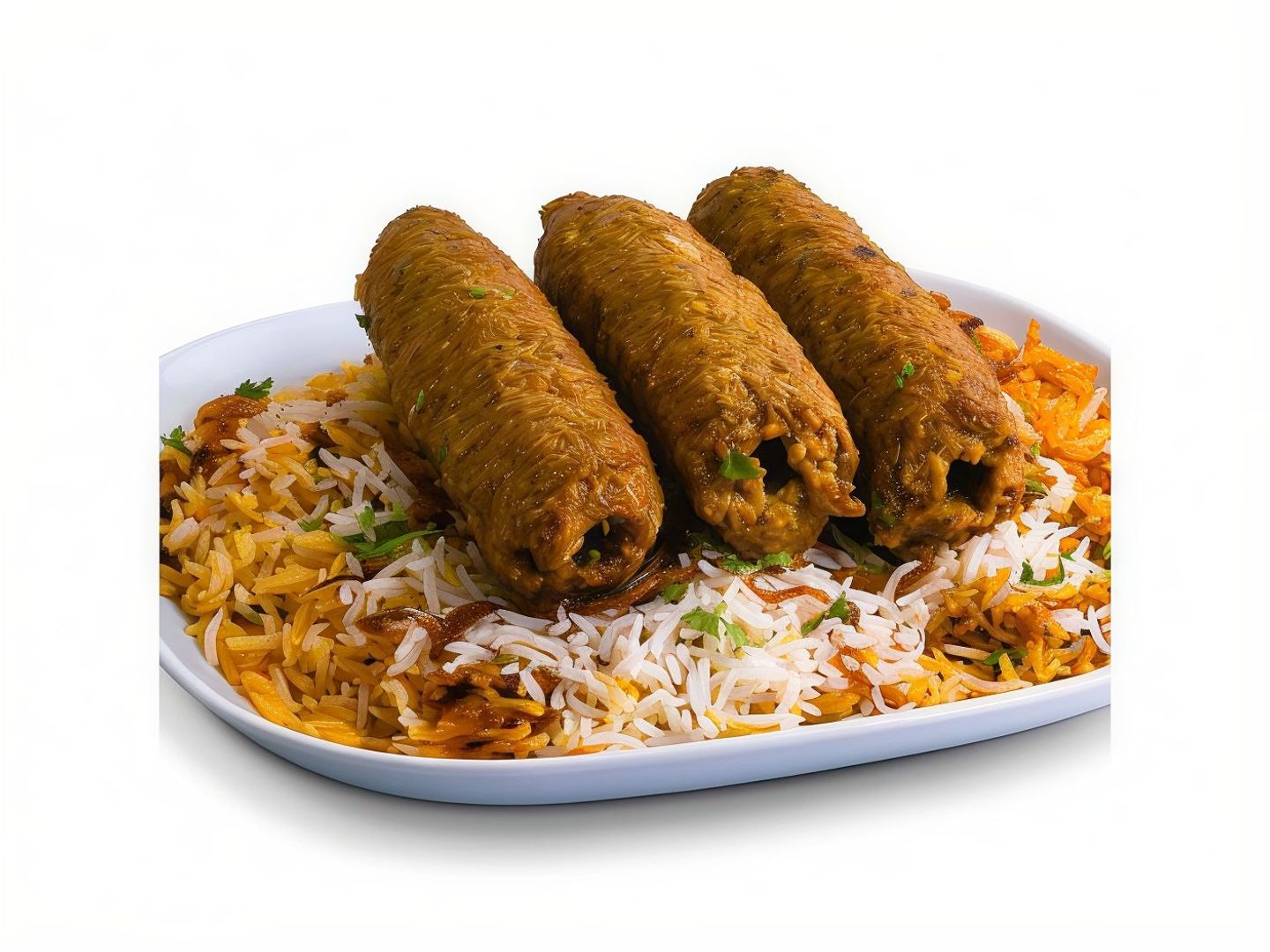 Lamb Skewer Kebab Biryani
