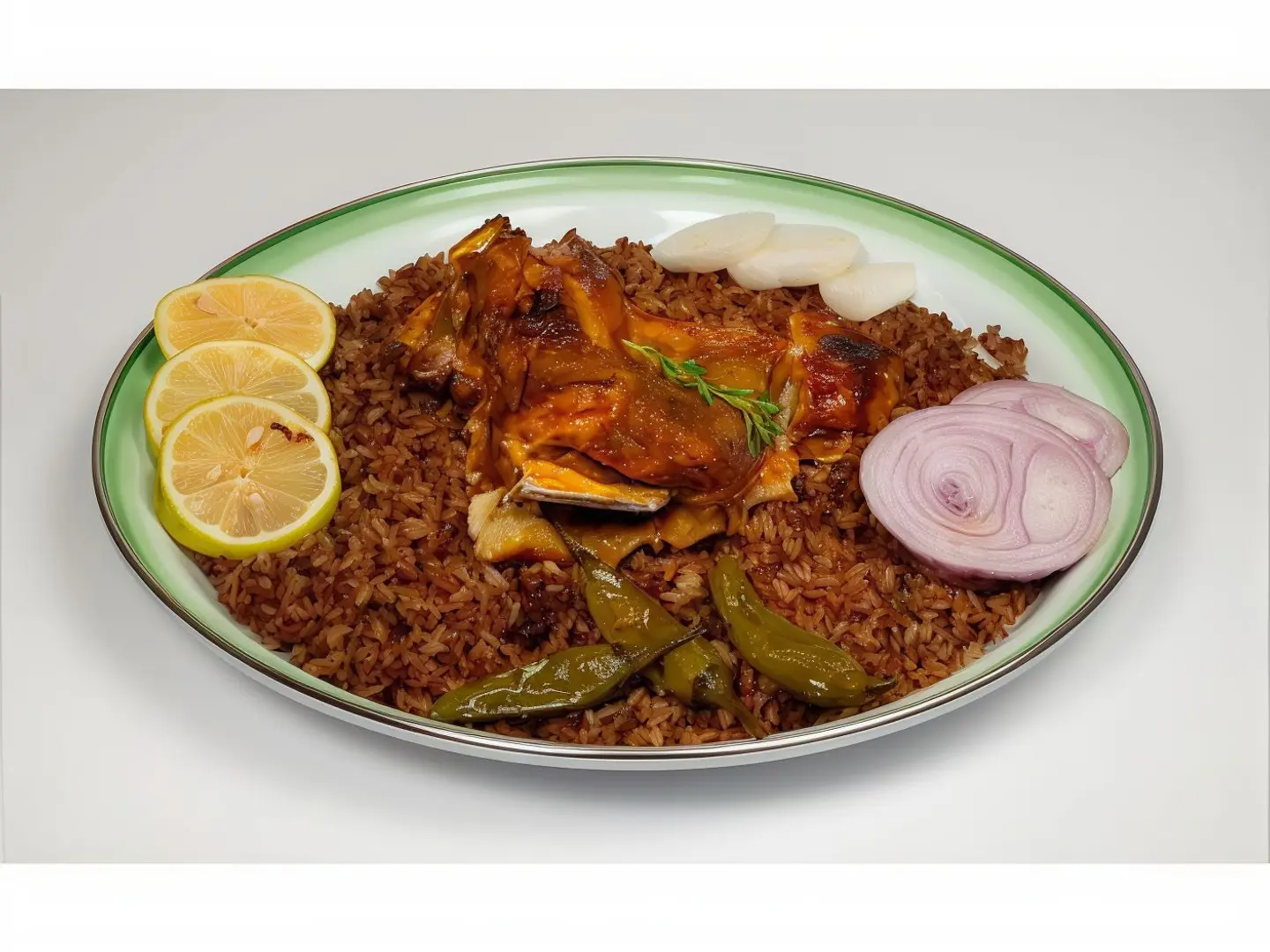A Feast Tray With Hasawi Rice Meat