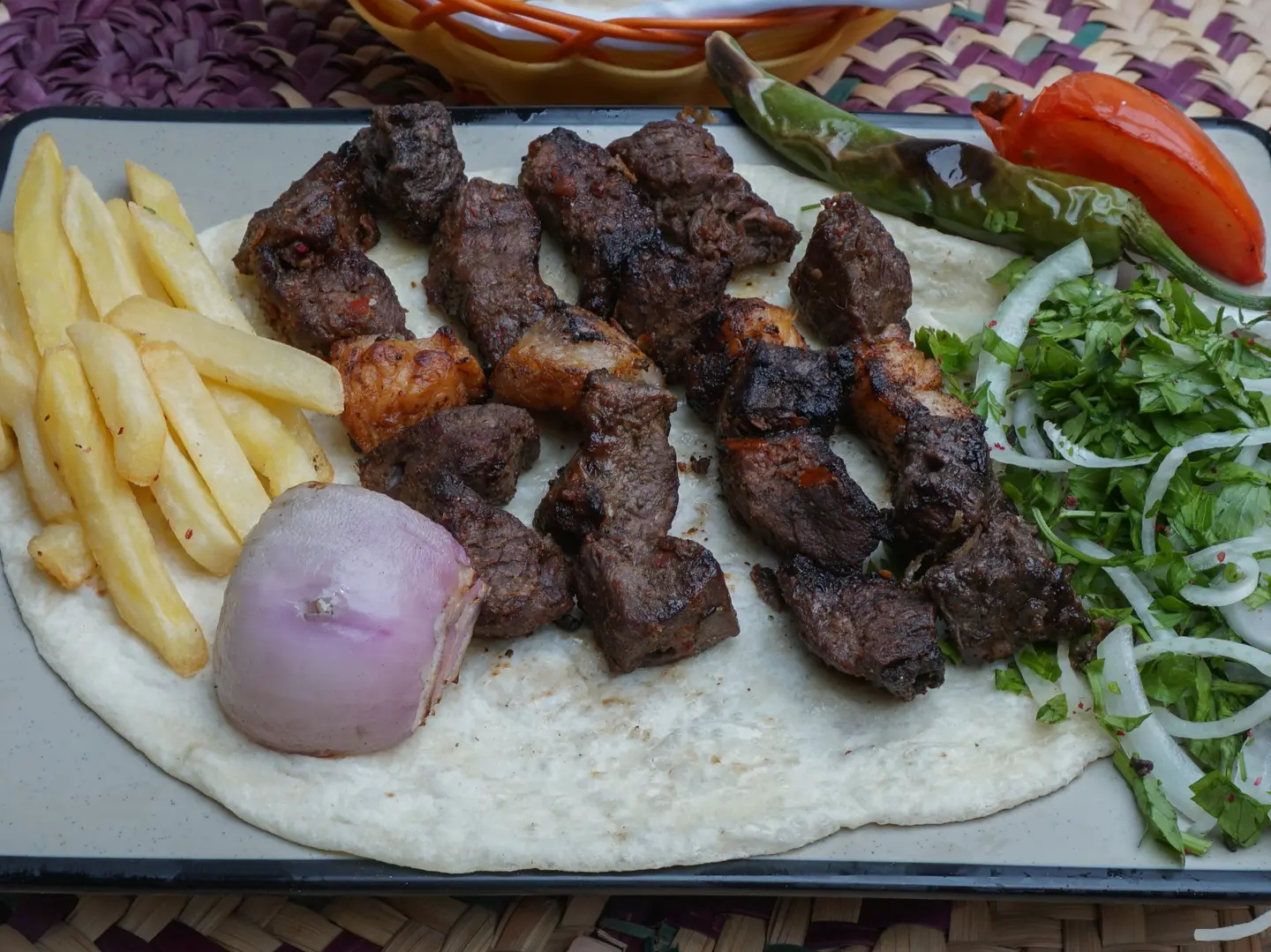 تكا ليمون صحن 4 سيخ