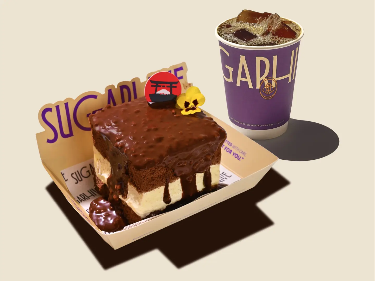 Japanese Cake With A Cup Coffee Of The Day